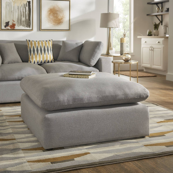 Monico Upholstered Ottoman Foam and Down Fill Accent Seat for Living Rooms
