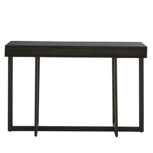 Nadian Console Table with Two Drawers Mdf Top Metal Base for Entryway Living Room