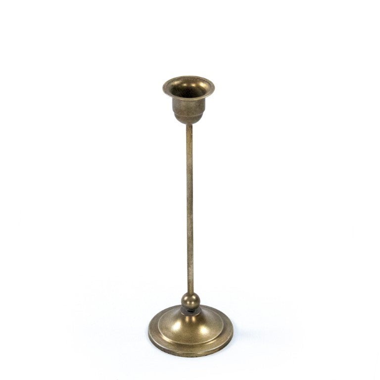 Zentique Abelard Minimalist Iron Candle Holder (S) — Matte Industrial Accent for Tapers & Pillars, Durable Decor EAC132375