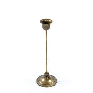 Zentique Abelard Minimalist Iron Candle Holder (S) — Matte Industrial Accent for Tapers & Pillars, Durable Decor EAC132375