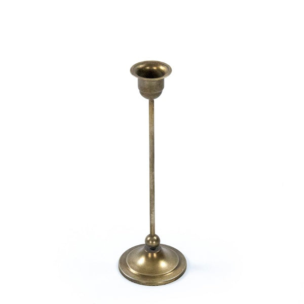 Zentique Abelard Minimalist Iron Candle Holder (S) — Matte Industrial Accent for Tapers & Pillars, Durable Decor EAC132375