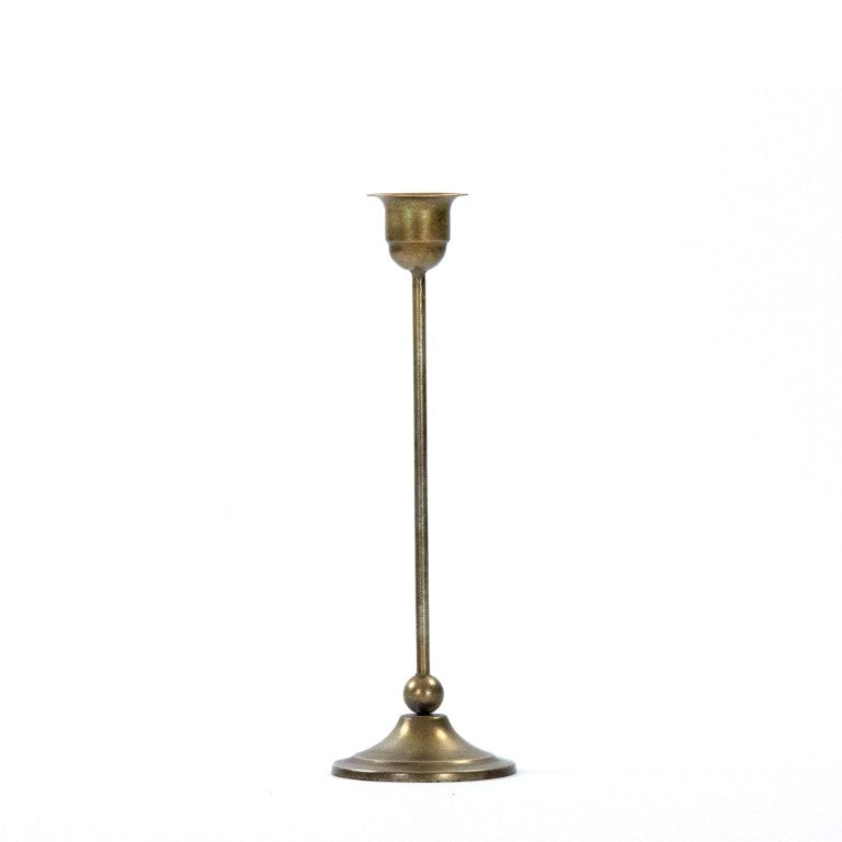Zentique Abelard Minimalist Iron Candle Holder (S) — Matte Industrial Accent for Tapers & Pillars, Durable Decor EAC132375