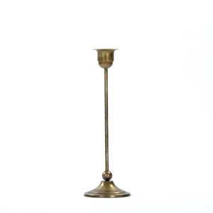 Zentique Abelard Minimalist Iron Candle Holder (S) — Matte Industrial Accent for Tapers & Pillars, Durable Decor EAC132375
