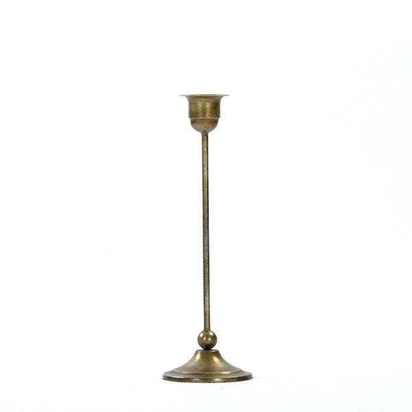 Zentique Abelard Minimalist Iron Candle Holder (S) — Matte Industrial Accent for Tapers & Pillars, Durable Decor EAC132375