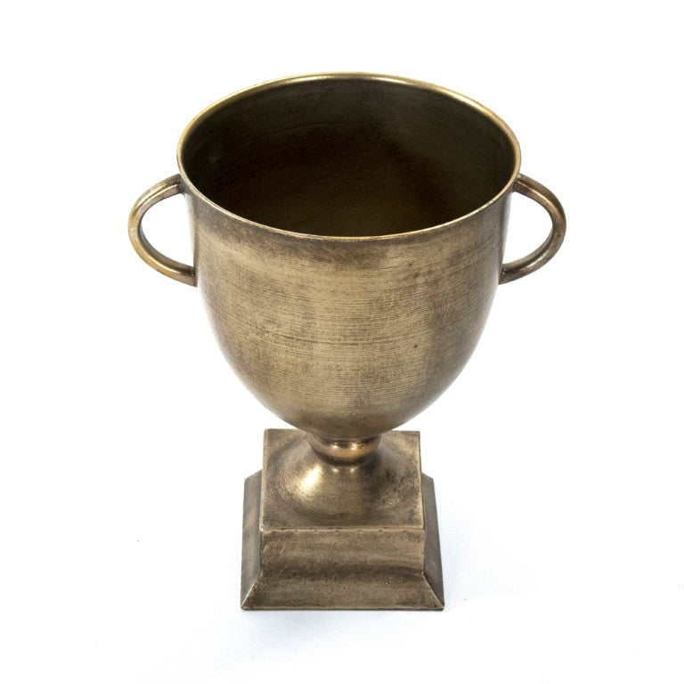 Zentique Camille Iron Trophy Accent – Elegant 11"x12.5" Durable Sheet Metal Award for Ceremonies & Displays EAG132411
