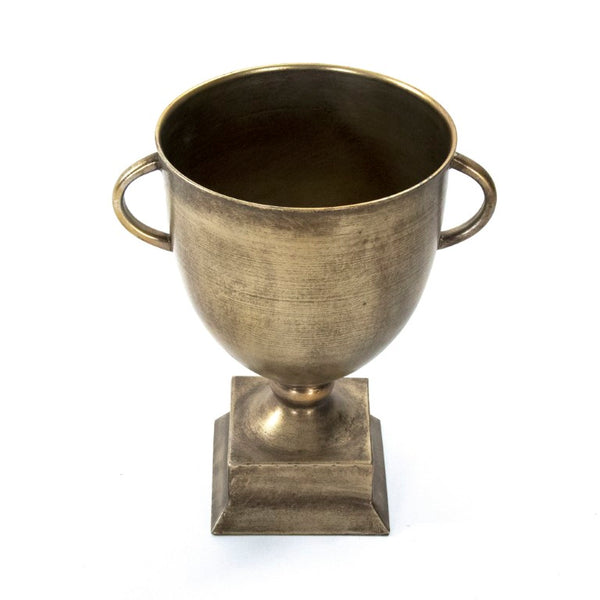 Zentique Camille Iron Trophy Accent – Elegant 11"x12.5" Durable Sheet Metal Award for Ceremonies & Displays EAG132411