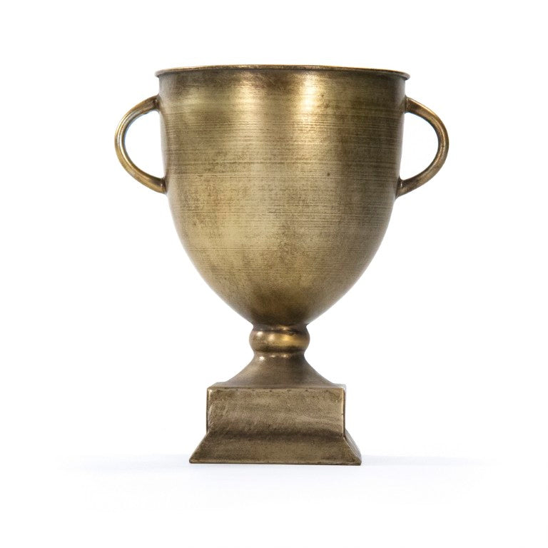 Zentique Camille Iron Trophy Accent – Elegant 11"x12.5" Durable Sheet Metal Award for Ceremonies & Displays EAG132411