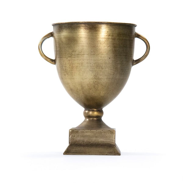 Zentique Camille Iron Trophy Accent – Elegant 11"x12.5" Durable Sheet Metal Award for Ceremonies & Displays EAG132411