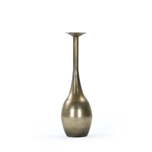 Zentique Noelle Slim Iron Bottle Accent, 14" Tall Minimalist Decorative Vase for Modern Industrial Styling EAG132461S