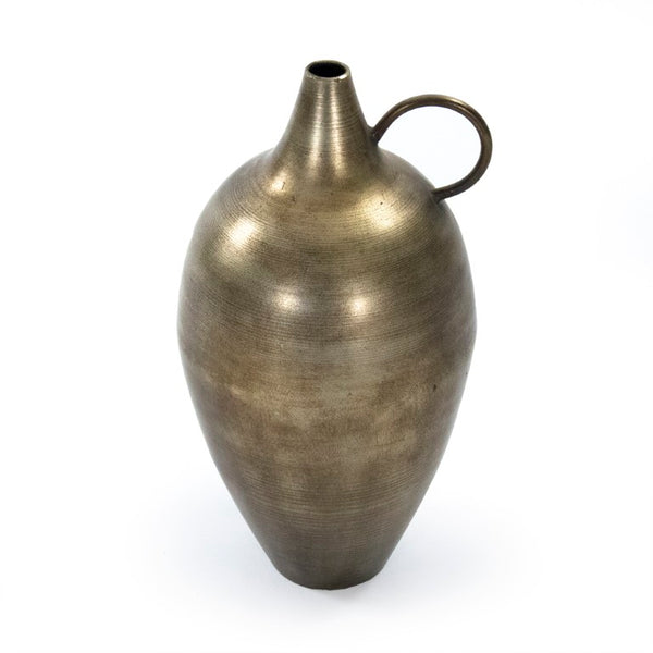 Zentique Jehan Slender Iron Jug - Tall Tapered Pitcher & Vase, Industrial-Rustic Accent for Bouquets/Tabletop (98 chars) EAG132584