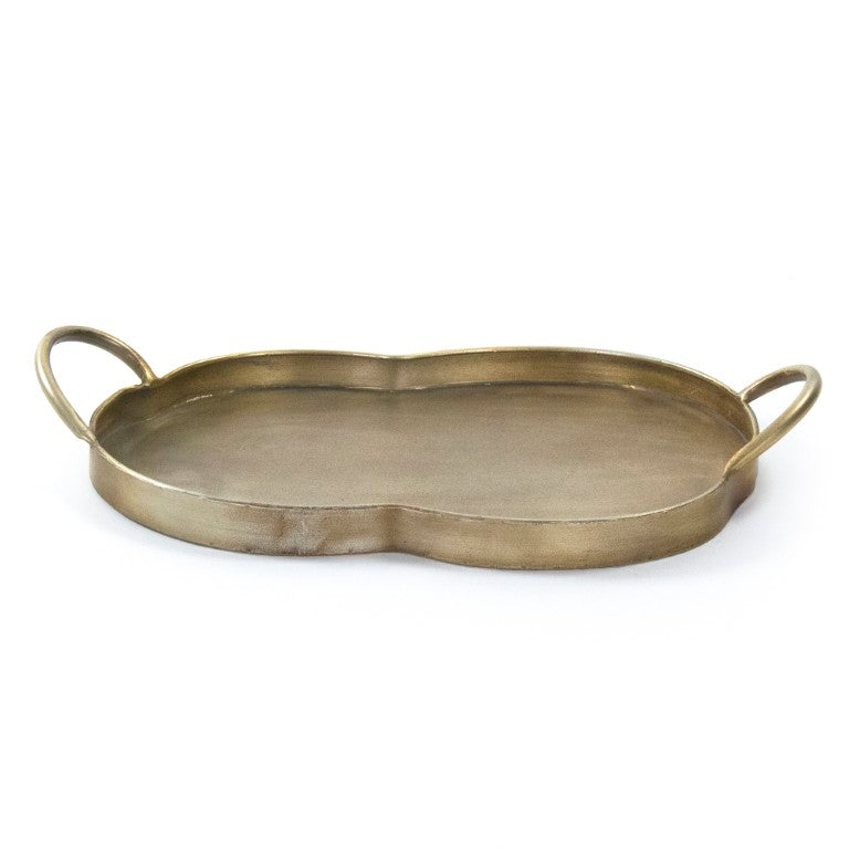 Zentique Carole Iron Tray — Minimal Rectangular Catchall 19"x11.25" Durable Low-Gloss Finish for Entryways EAG132596