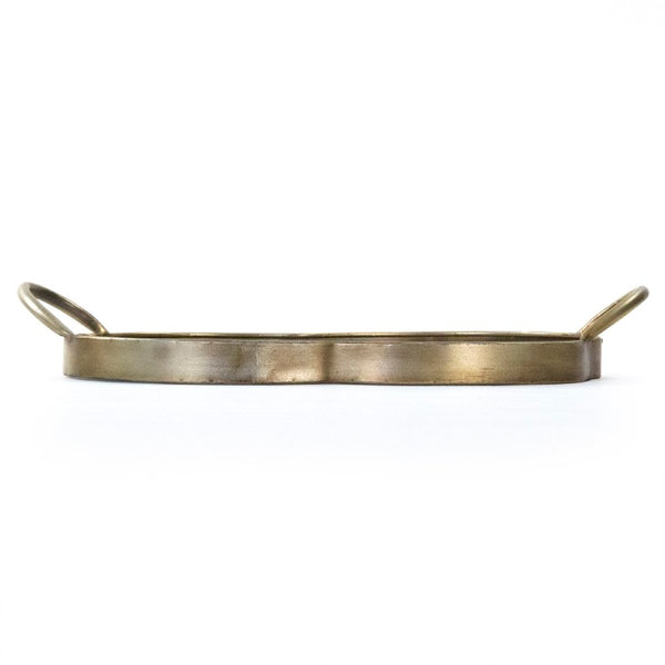 Zentique Carole Iron Tray — Minimal Rectangular Catchall 19"x11.25" Durable Low-Gloss Finish for Entryways EAG132596