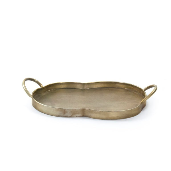 Zentique Carole Iron Tray (S) — Sleek 15.75"x3"x8" Sheet-Metal Catchall for Keys, Jewelry, Candles, Modern Decor EAG132598