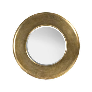 Zentique Aceline Mirror 40" Round Beveled Glass with MDF Frame — Sleek Modern Wall Accent for Entryway & Bath EAM11761