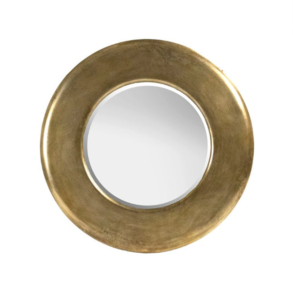 Zentique Aceline Mirror 40" Round Beveled Glass with MDF Frame — Sleek Modern Wall Accent for Entryway & Bath EAM11761