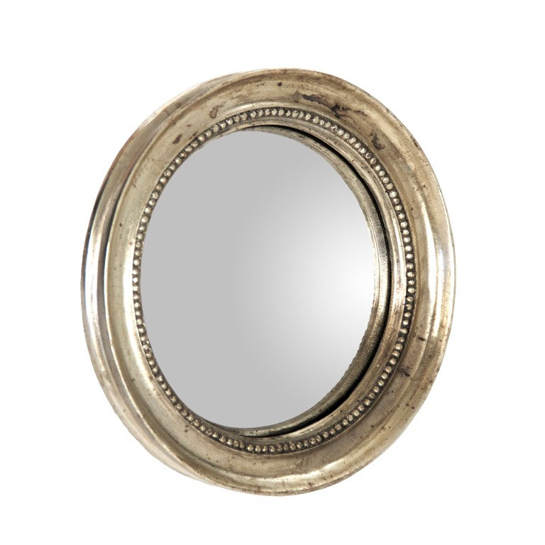 Zentique Angelika Convex Mirror – 10.5" Round Iron Frame with MDF Backing, Expands Space & Adds Elegant Charm EAM11985