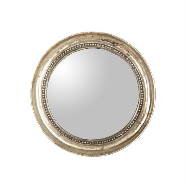 Zentique Angelika Convex Mirror – 10.5" Round Iron Frame with MDF Backing, Expands Space & Adds Elegant Charm EAM11985