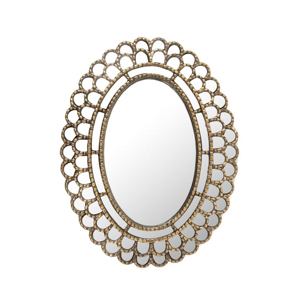 Flueur Mirror Antique Gold EAM120809B Zentique