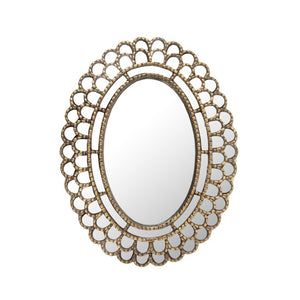 Zentique Flueur Mirror — Sleek 19x25" Modern Wall Mirror with MDF Frame, Iron Accents, Easy Mounting, Durable finish EAM120809B