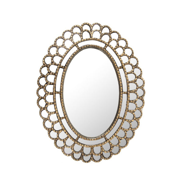 Zentique Flueur Mirror — Sleek 19x25" Modern Wall Mirror with MDF Frame, Iron Accents, Easy Mounting, Durable finish EAM120809B