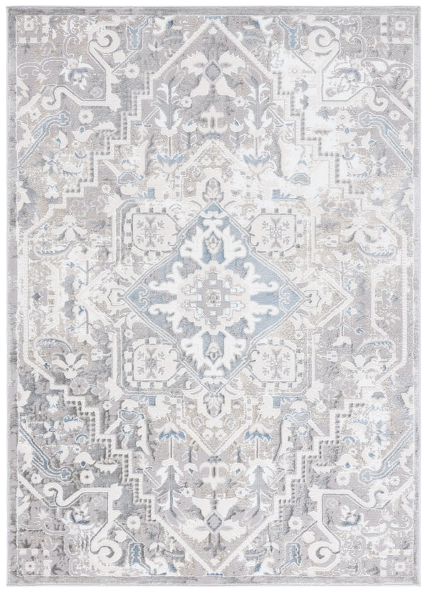 Safavieh Easton Elegant Grey And Ivory Area Rug - Luxurious Power-loomed Design For Modern Home Decor Grey ,Ivory 60% Polypropylene,40% Polyester Ean100f-8