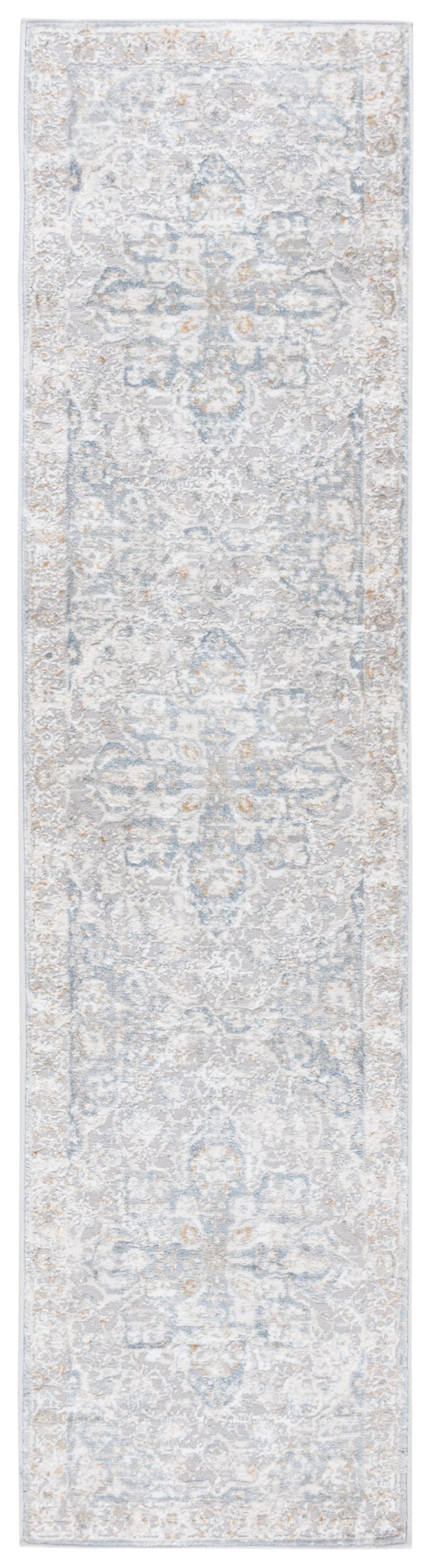 Safavieh Easton Modern Area Rug - Elegant Grey And Blue Design, Soft Power Loomed For Comfort And Durability Grey ,Blue 60% Polypropylene,40% Polyester Ean101f-8