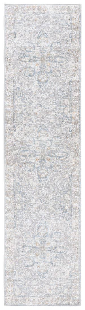 Safavieh Easton Modern Area Rug - Elegant Grey And Blue Design, Soft Power Loomed For Comfort And Durability Grey ,Blue 60% Polypropylene,40% Polyester Ean101f-8