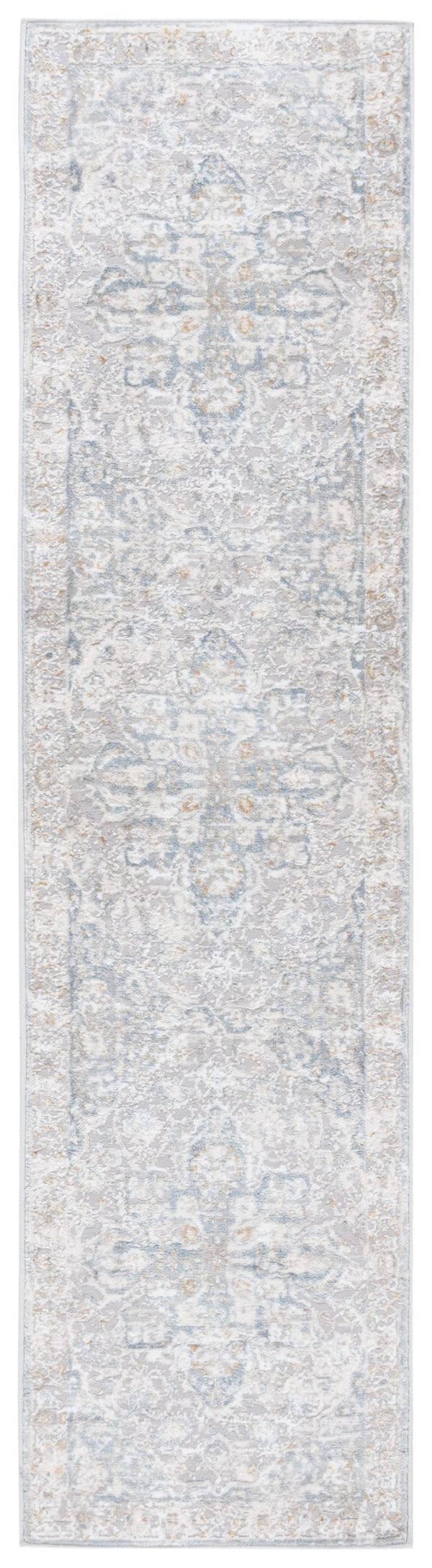 Safavieh Easton Modern Area Rug - Elegant Grey And Blue Design, Soft Power Loomed For Comfort And Durability Grey ,Blue 60% Polypropylene,40% Polyester Ean101f-8