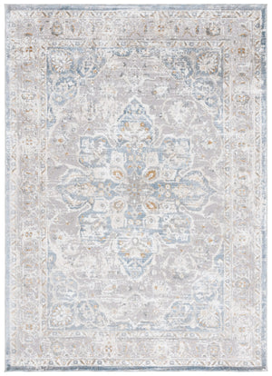 Safavieh Easton Modern Area Rug - Elegant Grey And Blue Design, Soft Power Loomed For Comfort And Durability Grey ,Blue 60% Polypropylene,40% Polyester Ean101f-8