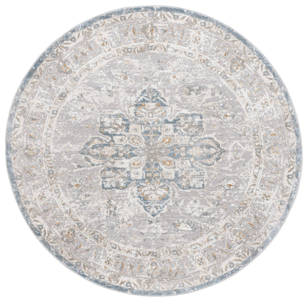 Safavieh Easton Modern Area Rug - Elegant Grey And Blue Design, Soft Power Loomed For Comfort And Durability Grey ,Blue 60% Polypropylene,40% Polyester Ean101f-8