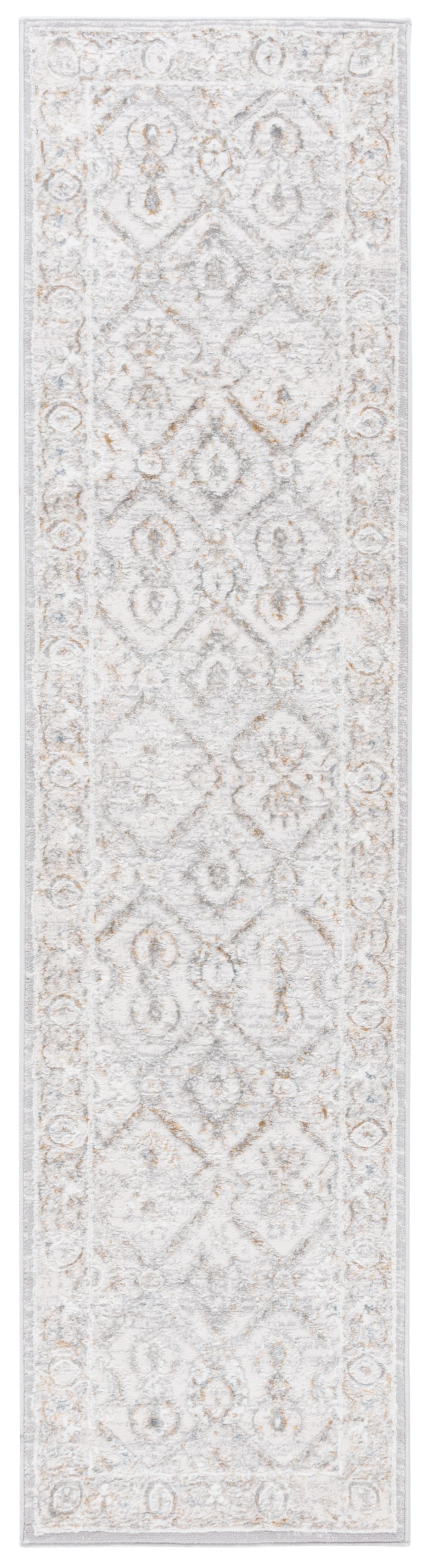 Safavieh Easton Modern Power Loomed Area Rug In Soft Ivory And Gold For Elegant Home Decor Enhancement Ivory ,Grey Gold 60% Polypropylene,40% Polyester Ean102a-7sq