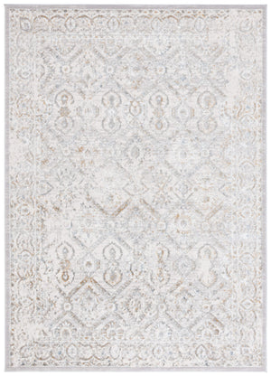 Safavieh Easton Modern Power Loomed Area Rug In Soft Ivory And Gold For Elegant Home Decor Enhancement Ivory ,Grey Gold 60% Polypropylene,40% Polyester Ean102a-7sq