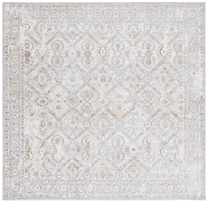 Safavieh Easton Modern Power Loomed Area Rug In Soft Ivory And Gold For Elegant Home Decor Enhancement Ivory ,Grey Gold 60% Polypropylene,40% Polyester Ean102a-7sq