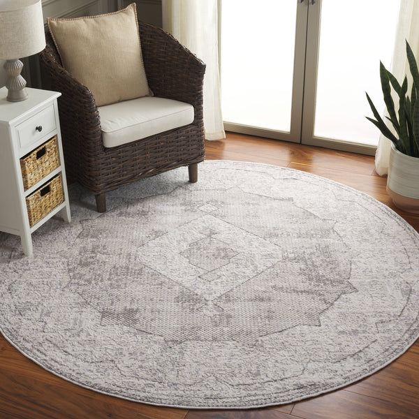 Safavieh Easton Elegant Area Rug - Chic Modern Design In Soft Ivory And Grey - Perfect For Any Space Ivory ,Grey 60% Polypropylene,40% Polyester Ean104a-28