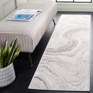 Safavieh Easton Exquisite Area Rug – Modern Elegance With Plush Comfort And Durable Design For Any Space Ivory ,Beige Blue 60% Polypropylene,40% Polyester Ean105a-8