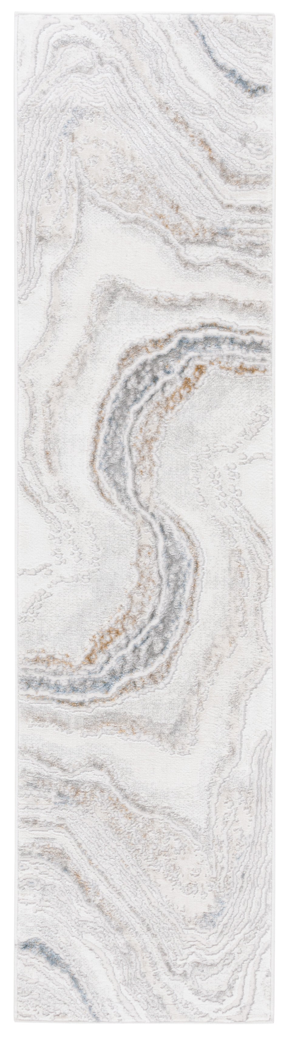 Safavieh Easton Exquisite Area Rug – Modern Elegance With Plush Comfort And Durable Design For Any Space Ivory ,Beige Blue 60% Polypropylene,40% Polyester Ean105a-8