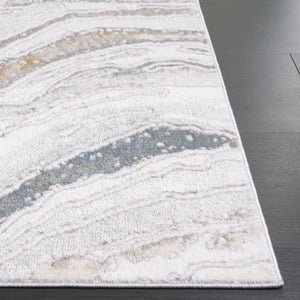 Safavieh Easton Exquisite Area Rug – Modern Elegance With Plush Comfort And Durable Design For Any Space Ivory ,Beige Blue 60% Polypropylene,40% Polyester Ean105a-8