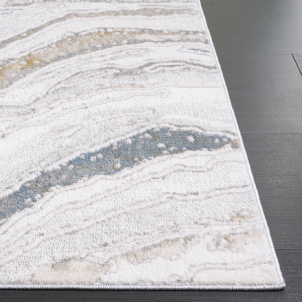 Safavieh Easton Exquisite Area Rug – Modern Elegance With Plush Comfort And Durable Design For Any Space Ivory ,Beige Blue 60% Polypropylene,40% Polyester Ean105a-8