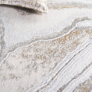 Safavieh Easton Exquisite Area Rug – Modern Elegance With Plush Comfort And Durable Design For Any Space Ivory ,Beige Blue 60% Polypropylene,40% Polyester Ean105a-8