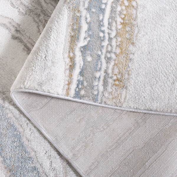 Safavieh Easton Exquisite Area Rug – Modern Elegance With Plush Comfort And Durable Design For Any Space Ivory ,Beige Blue 60% Polypropylene,40% Polyester Ean105a-8