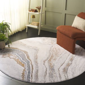 Safavieh Easton Exquisite Area Rug – Modern Elegance With Plush Comfort And Durable Design For Any Space Ivory ,Beige Blue 60% Polypropylene,40% Polyester Ean105a-8