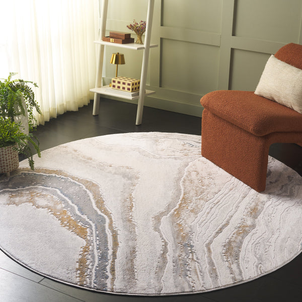 Safavieh Easton Exquisite Area Rug – Modern Elegance With Plush Comfort And Durable Design For Any Space Ivory ,Beige Blue 60% Polypropylene,40% Polyester Ean105a-8