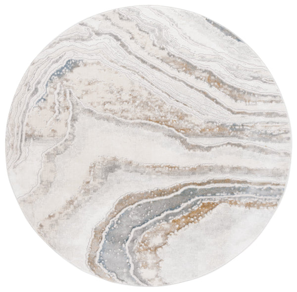 Safavieh Easton Exquisite Area Rug – Modern Elegance With Plush Comfort And Durable Design For Any Space Ivory ,Beige Blue 60% Polypropylene,40% Polyester Ean105a-8