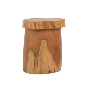 Soho Concept Earth Pillar Solid Teak Stool & Side Table - Unique Organic Design For Indoor Or Outdoor Spaces   Soho-concept-dining-chair-14068