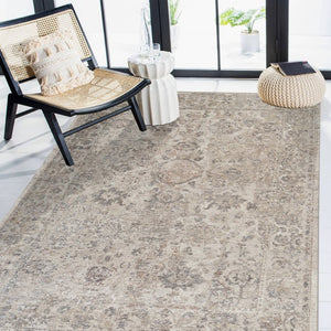 Amer Rugs Easton Modern Geometric Power-loom Area Rug - Timeless Elegance For Contemporary And Classic Spaces Beige Polyester Eas189119