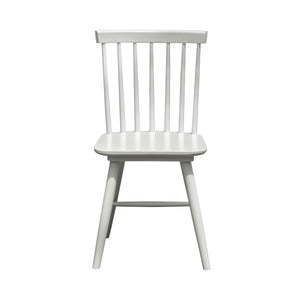 Lh Imports Easton Dining Chair - Rustic Acacia Wood Design, 18" Seat Height, Sturdy & Stylish Home Accent White Acacia,Rubber Wood Eas025-w