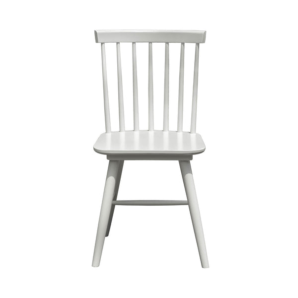 Lh Imports Easton Dining Chair - Rustic Acacia Wood Design, 18" Seat Height, Sturdy & Stylish Home Accent White Acacia,Rubber Wood Eas025-w