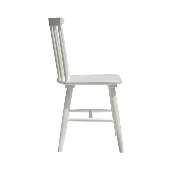 Lh Imports Easton Dining Chair - Rustic Acacia Wood Design, 18" Seat Height, Sturdy & Stylish Home Accent White Acacia,Rubber Wood Eas025-w