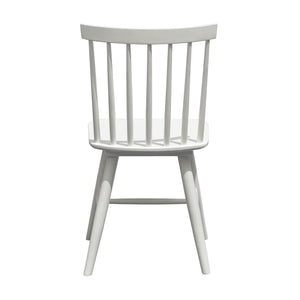 Lh Imports Easton Dining Chair - Rustic Acacia Wood Design, 18" Seat Height, Sturdy & Stylish Home Accent White Acacia,Rubber Wood Eas025-w