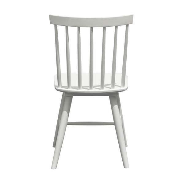 Lh Imports Easton Dining Chair - Rustic Acacia Wood Design, 18" Seat Height, Sturdy & Stylish Home Accent White Acacia,Rubber Wood Eas025-w